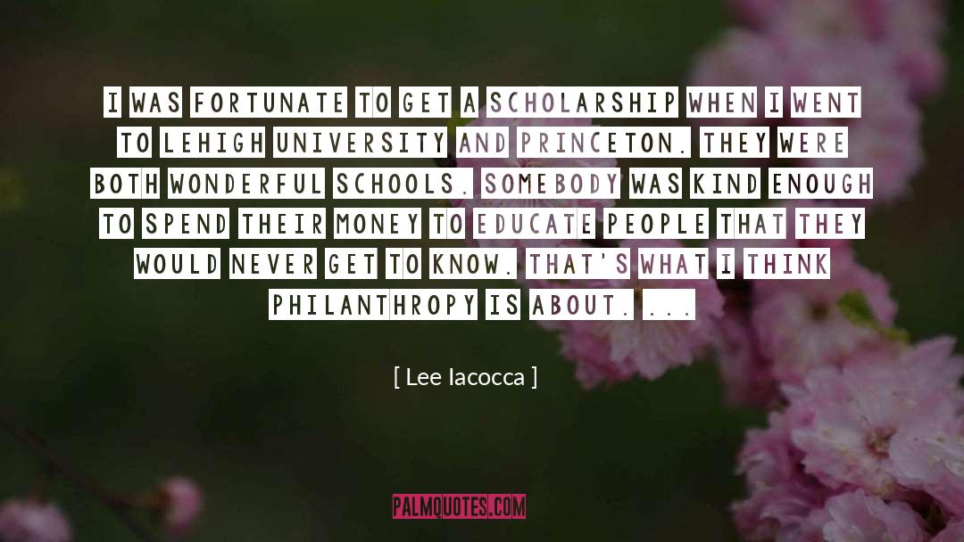 Lee Iacocca Quotes: I was fortunate to get