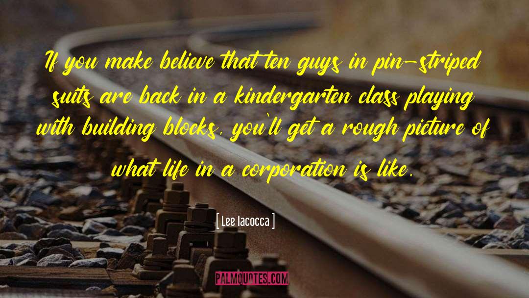 Lee Iacocca Quotes: If you make believe that