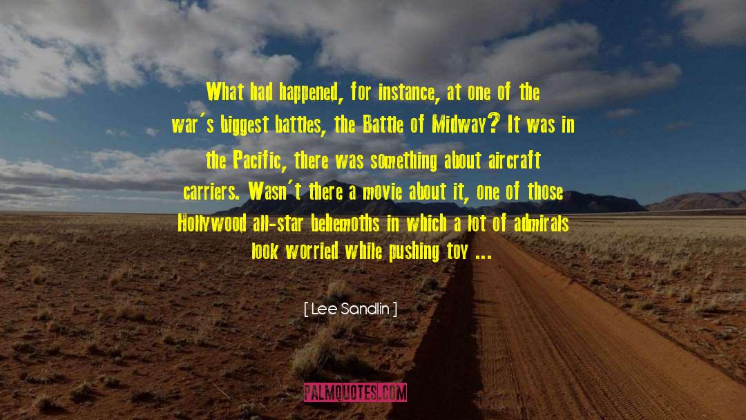 Lee Sandlin Quotes: What had happened, for instance,