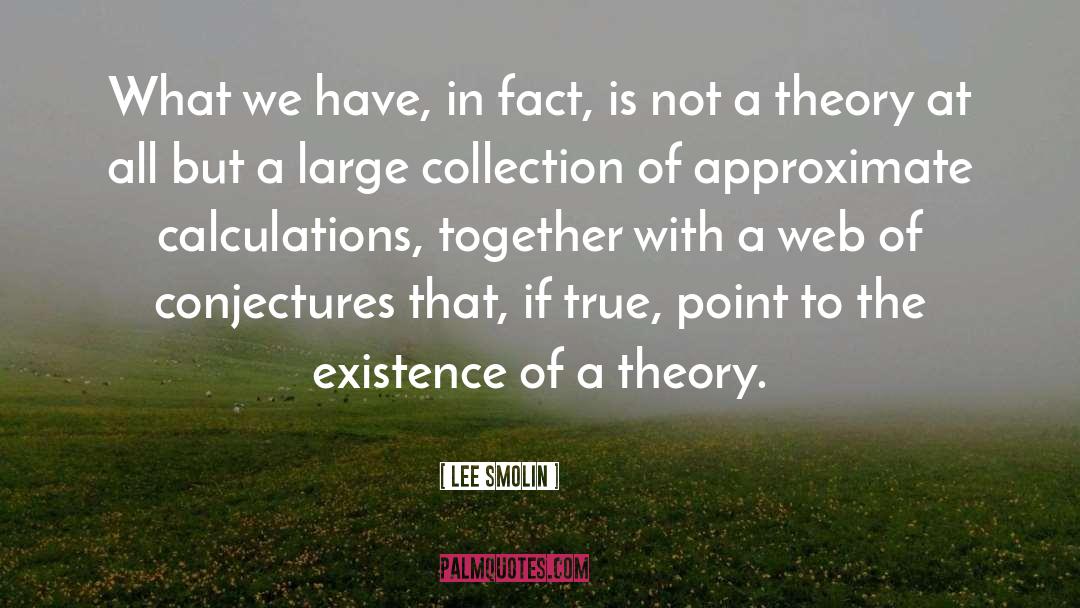 Lee Smolin Quotes: What we have, in fact,