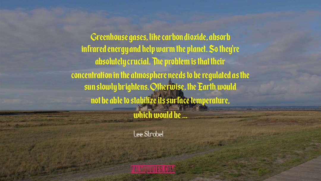 Lee Strobel Quotes: Greenhouse gases, like carbon dioxide,