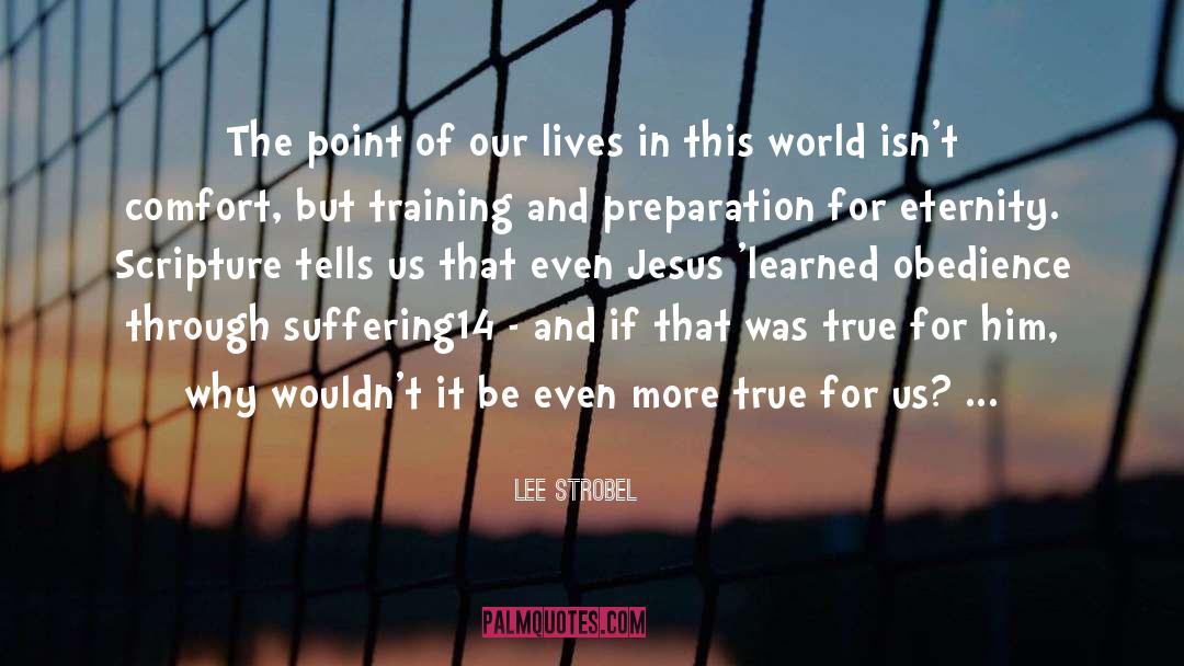 Lee Strobel Quotes: The point of our lives