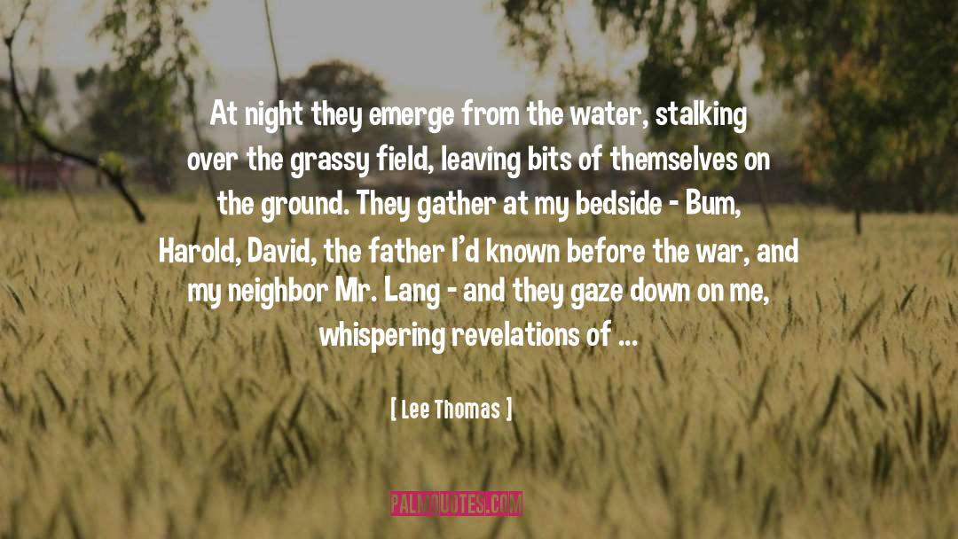 Lee Thomas Quotes: At night they emerge from