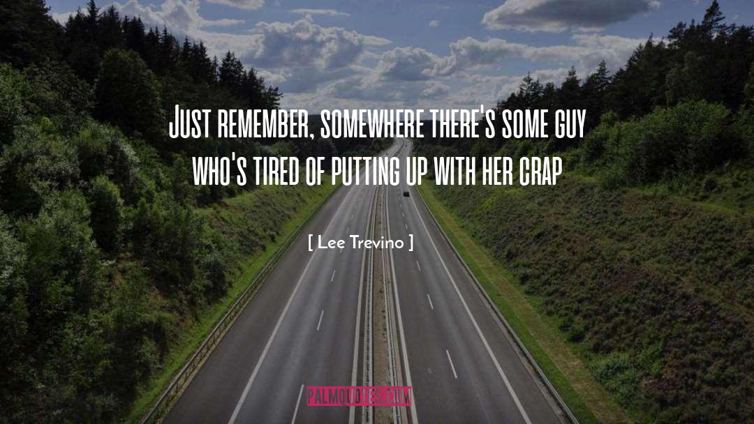 Lee Trevino Quotes: Just remember, somewhere there's some
