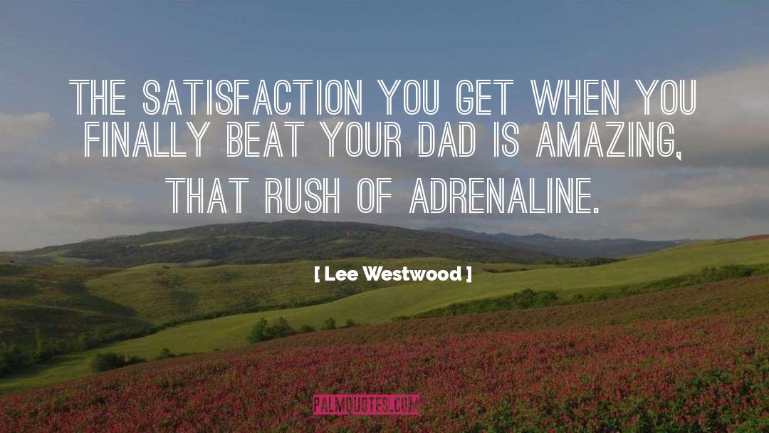Lee Westwood Quotes: The satisfaction you get when