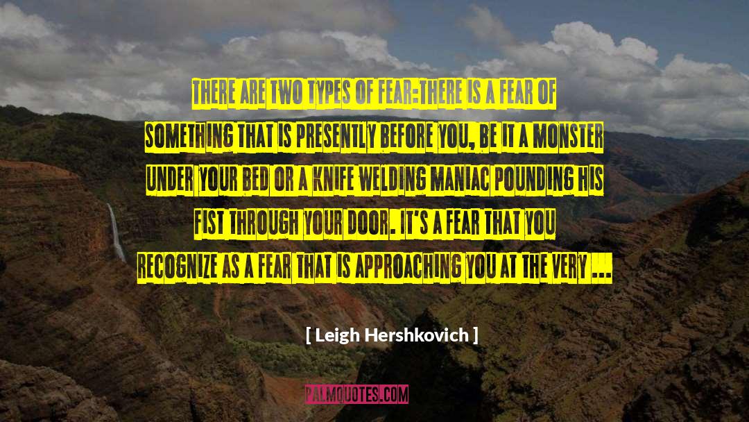 Leigh Hershkovich Quotes: There are two types of