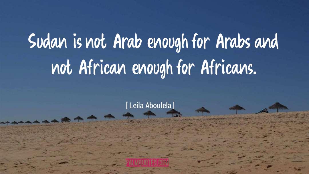 Leila Aboulela Quotes: Sudan is not Arab enough
