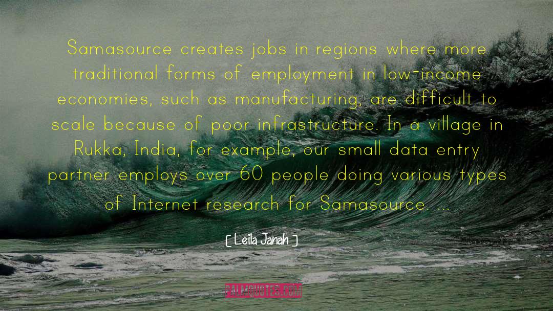 Leila Janah Quotes: Samasource creates jobs in regions