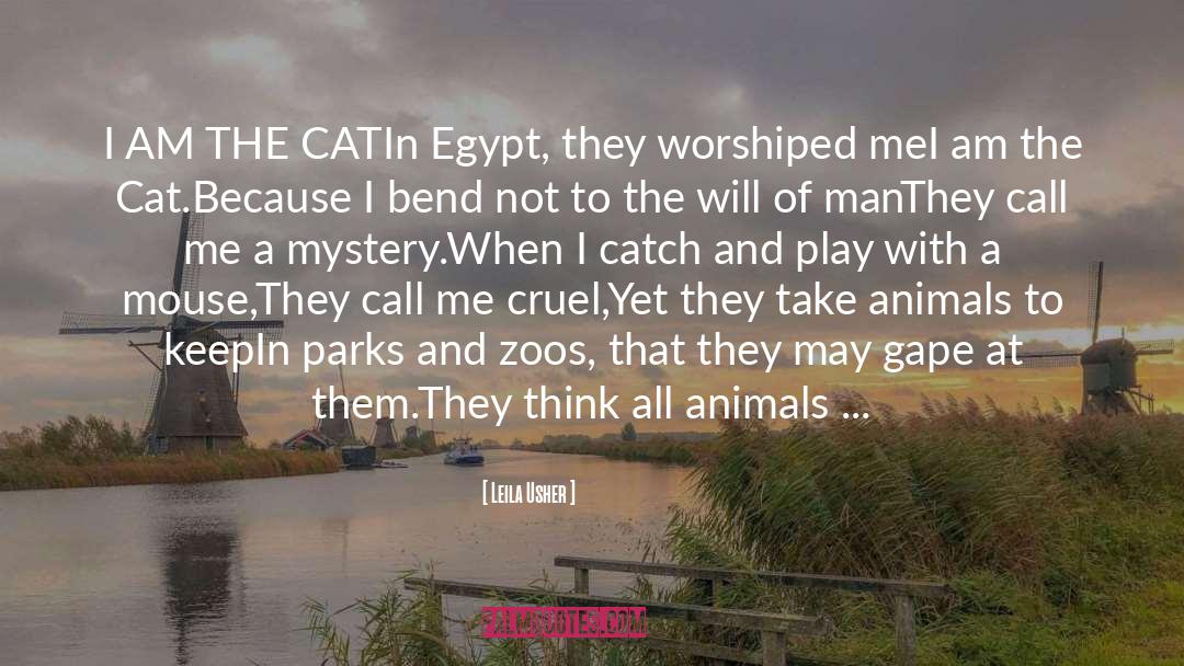 Leila Usher Quotes: I AM THE CAT<br />In