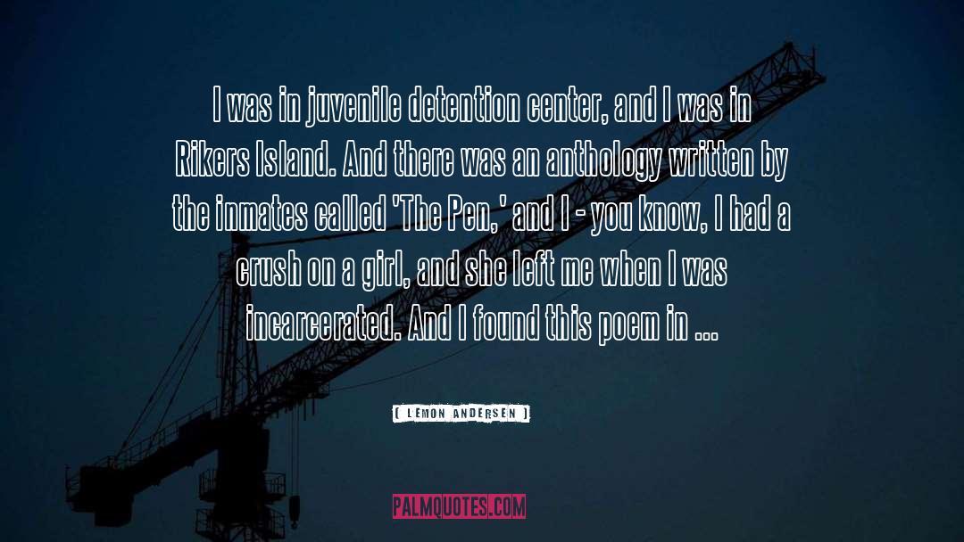 Lemon Andersen Quotes: I was in juvenile detention