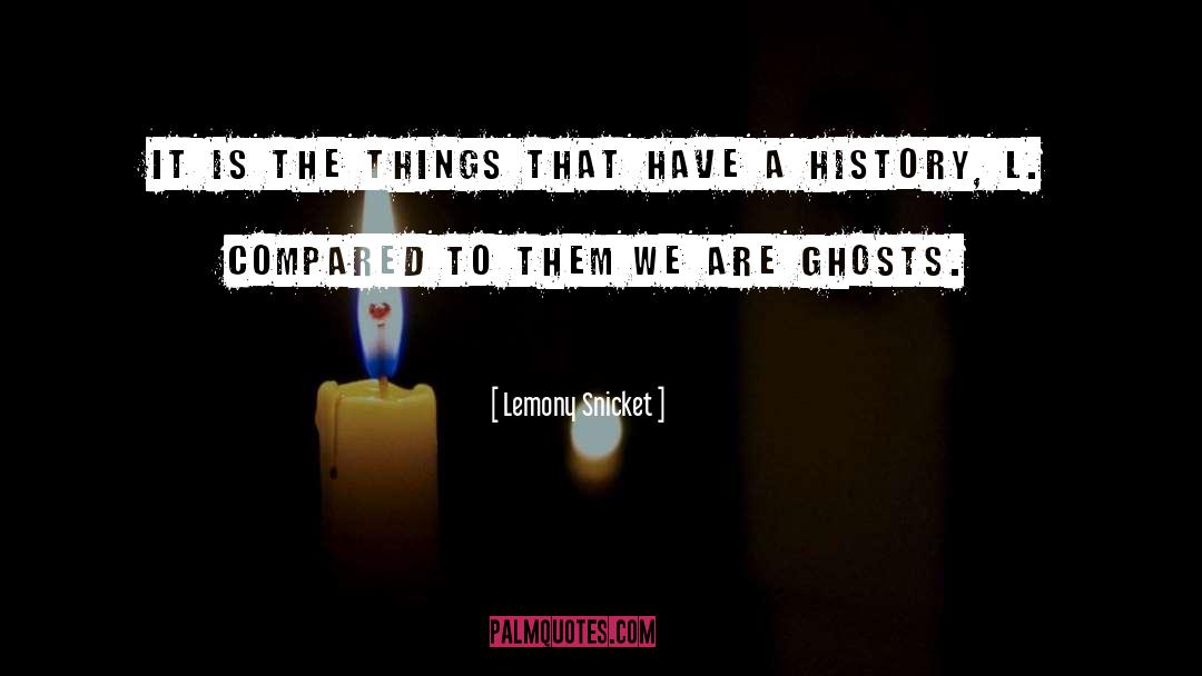 Lemony Snicket Quotes: It is the things that