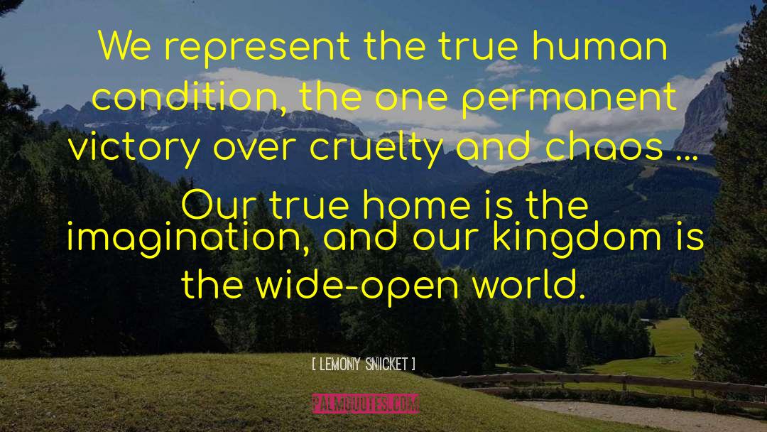 Lemony Snicket Quotes: We represent the true human