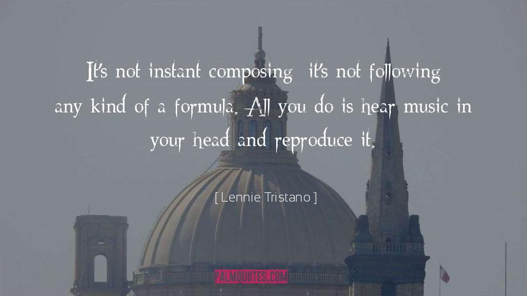 Lennie Tristano Quotes: It's not instant composing; it's