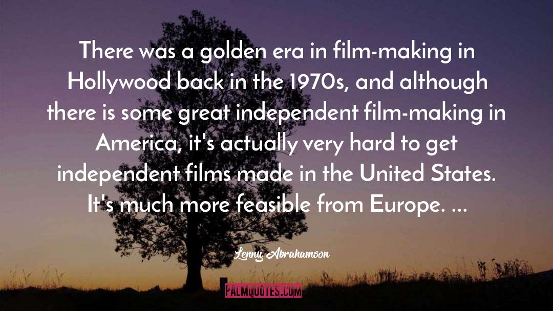 Lenny Abrahamson Quotes: There was a golden era