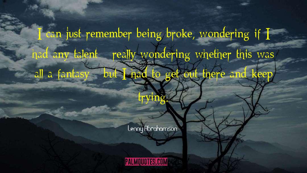 Lenny Abrahamson Quotes: I can just remember being