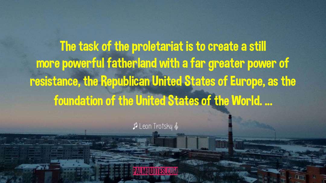Leon Trotsky Quotes: The task of the proletariat