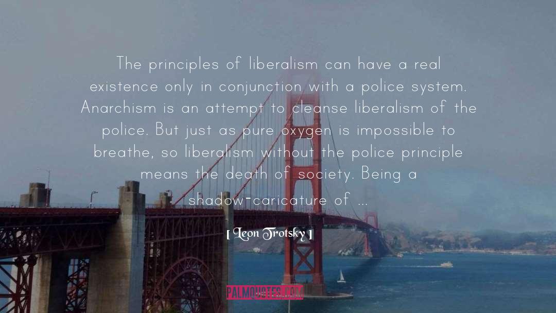 Leon Trotsky Quotes: The principles of liberalism can