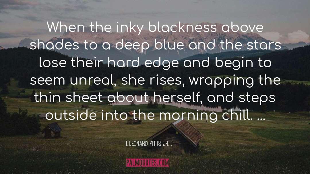 Leonard Pitts Jr. Quotes: When the inky blackness above