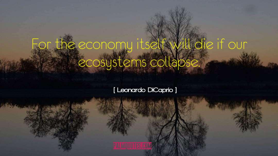 Leonardo DiCaprio Quotes: For the economy itself will