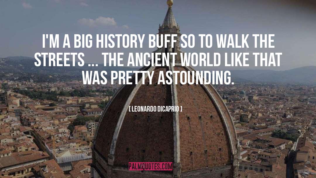 Leonardo DiCaprio Quotes: I'm a big history buff