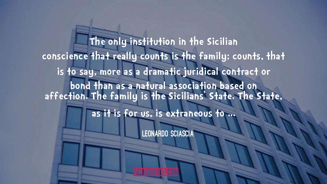 Leonardo Sciascia Quotes: The only institution in the