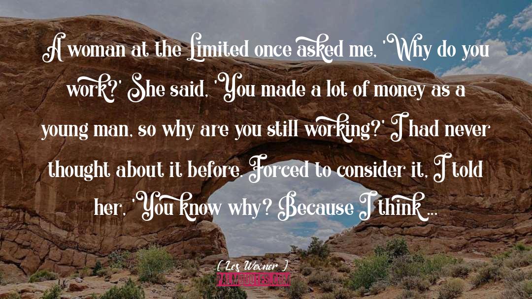 Les Wexner Quotes: A woman at the Limited