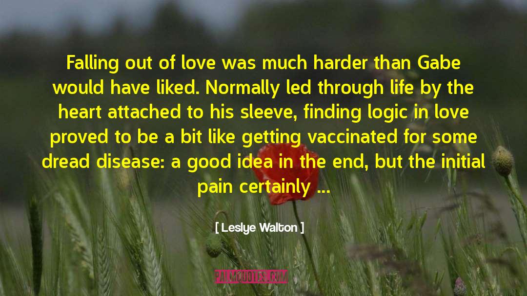 Leslye Walton Quotes: Falling out of love was
