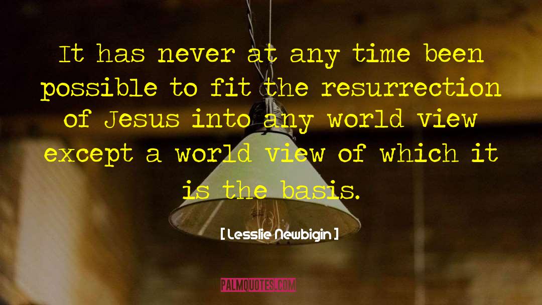Lesslie Newbigin Quotes: It has never at any