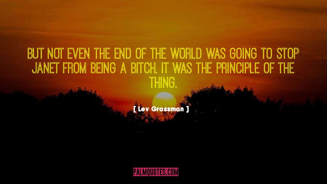 Lev Grossman Quotes: But not even the end