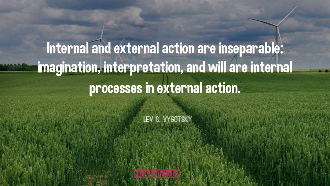 Lev S. Vygotsky Quotes: Internal and external action are