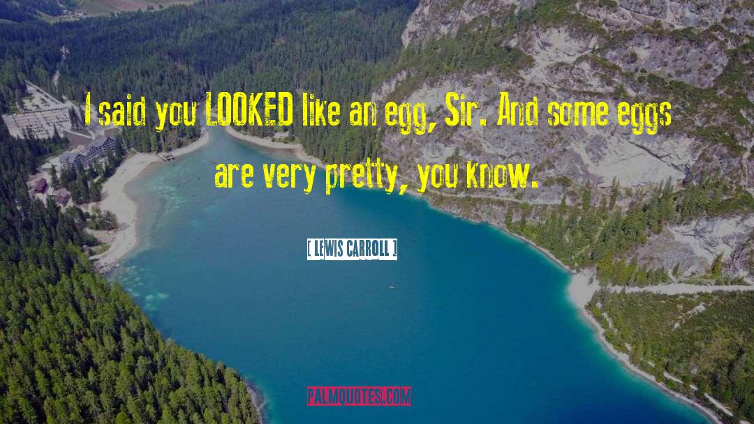 Lewis Carroll Quotes: I said you LOOKED like