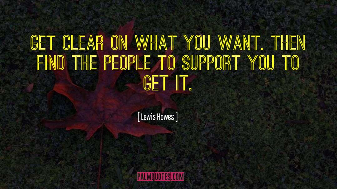 Lewis Howes Quotes: Get clear on what you