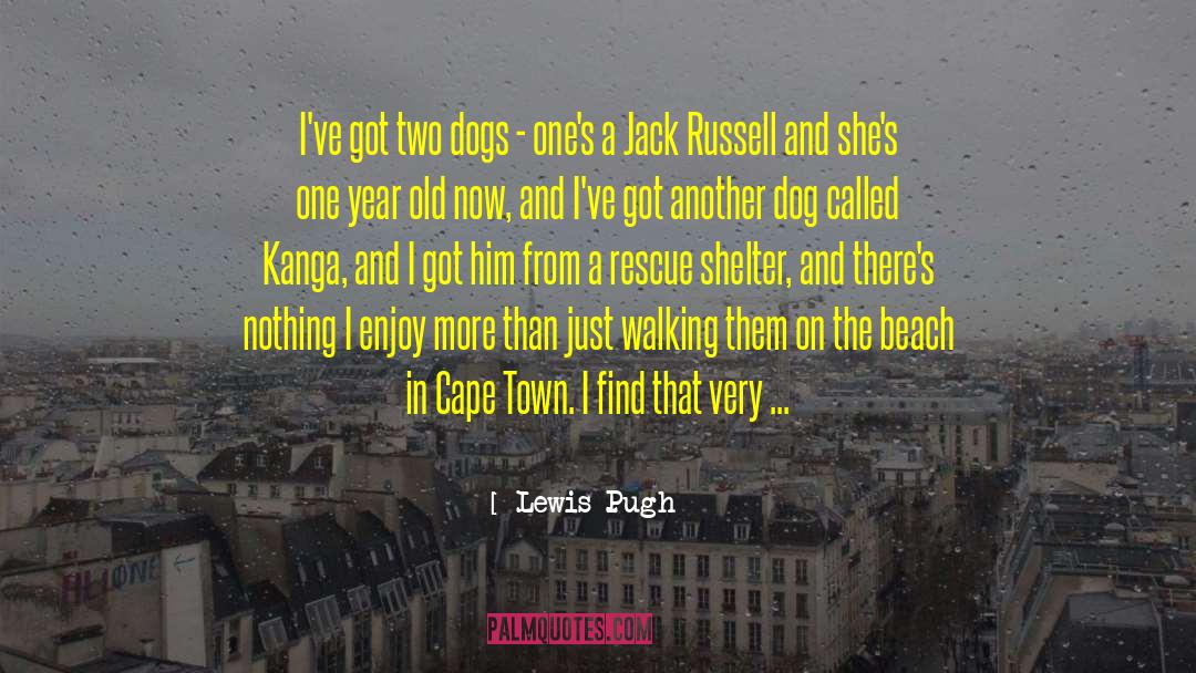 Lewis Pugh Quotes: I've got two dogs -