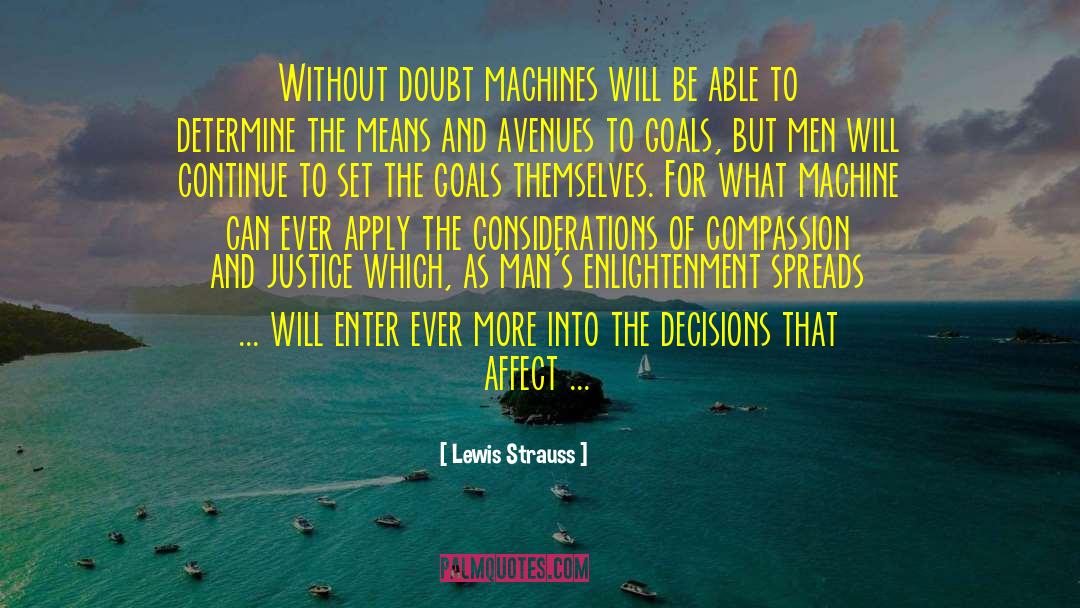 Lewis Strauss Quotes: Without doubt machines will be