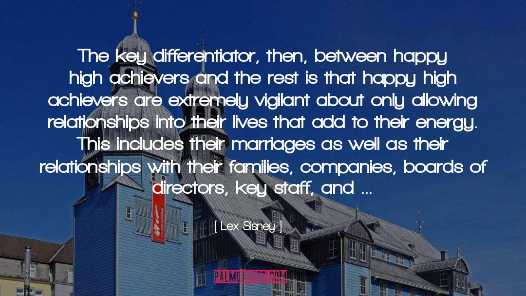 Lex Sisney Quotes: The key differentiator, then, between