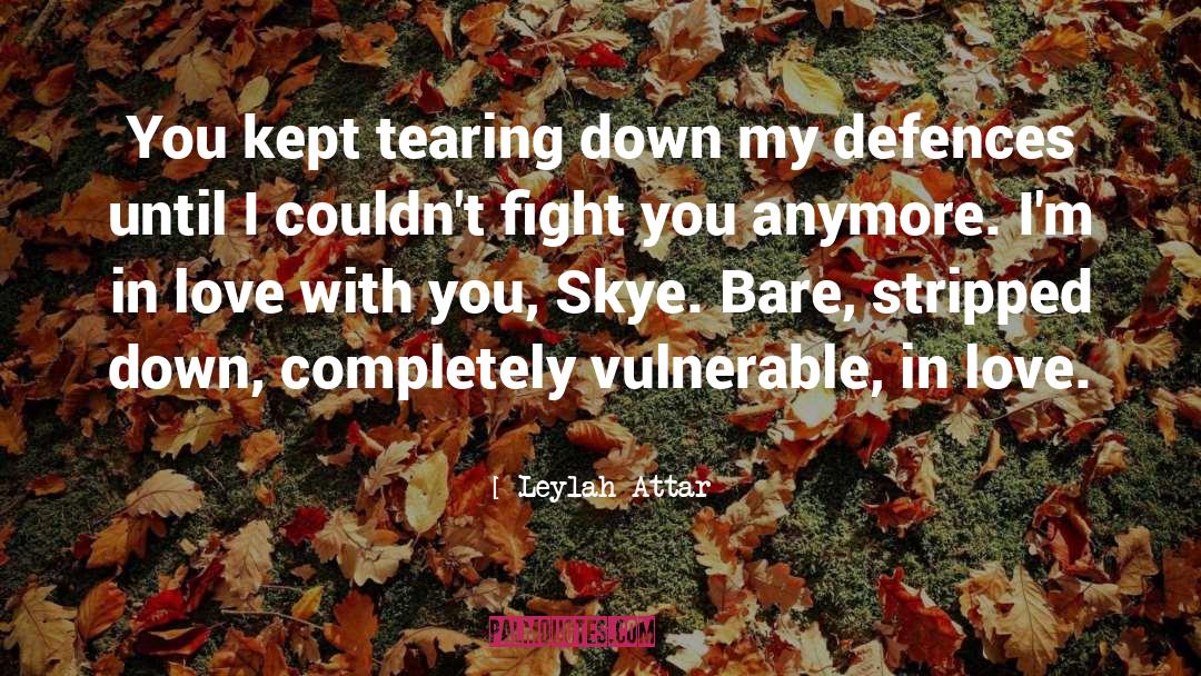 Leylah Attar Quotes: You kept tearing down my