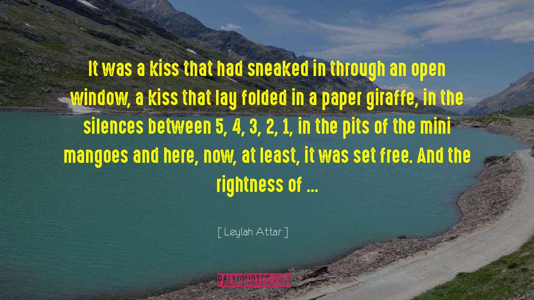 Leylah Attar Quotes: It was a kiss that