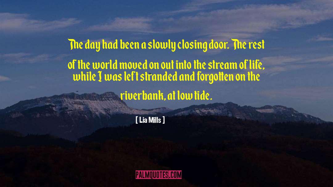 Lia Mills Quotes: The day had been a