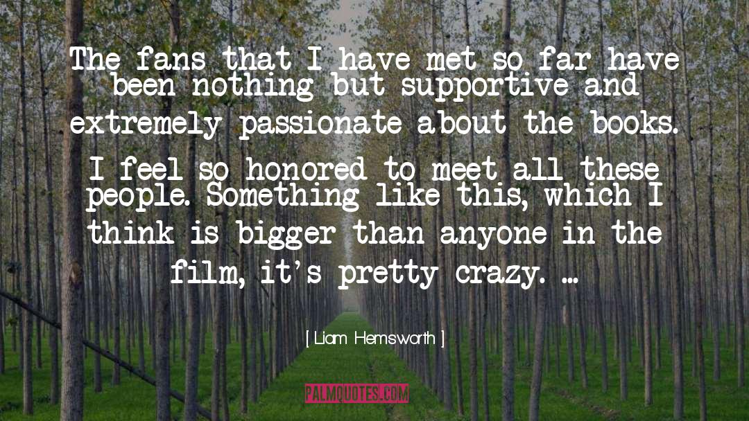Liam Hemsworth Quotes: The fans that I have