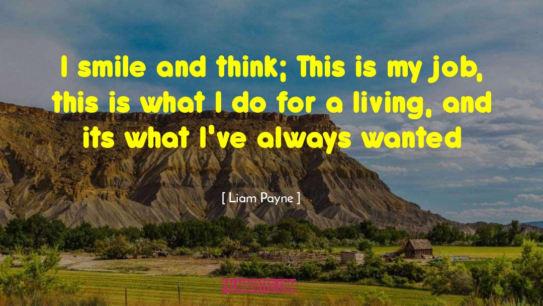 Liam Payne Quotes: I smile and think; This