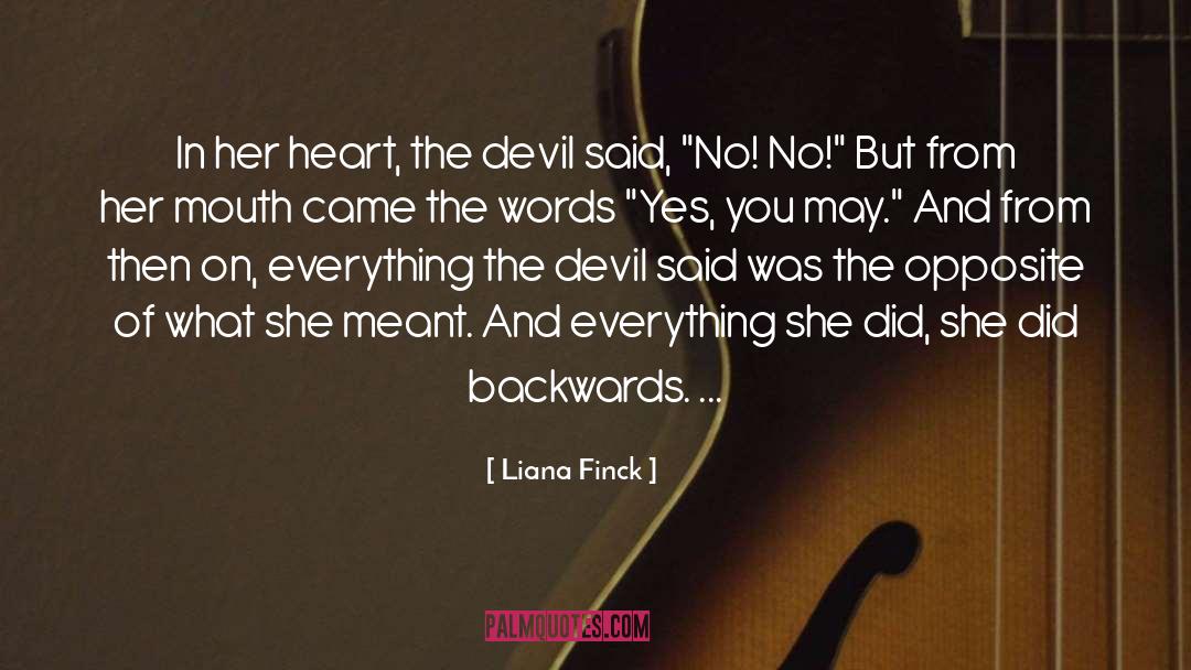 Liana Finck Quotes: In her heart, the devil