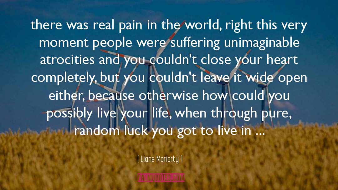 Liane Moriarty Quotes: there was real pain in