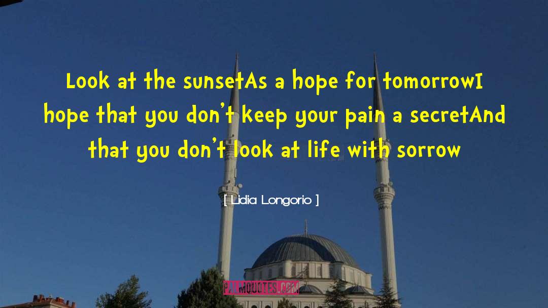 Lidia Longorio Quotes: Look at the sunset<br />As
