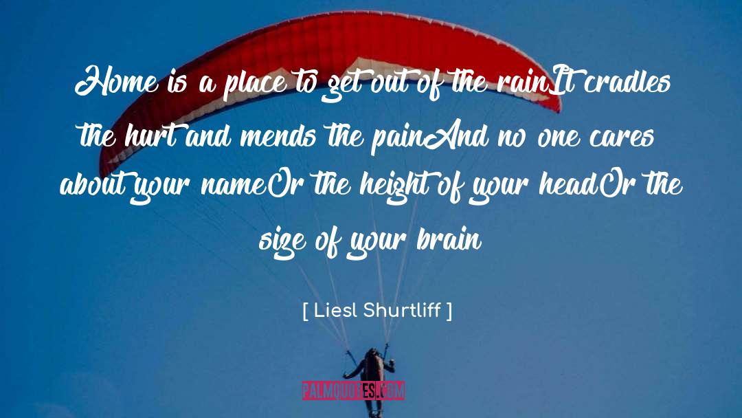 Liesl Shurtliff Quotes: Home is a place to