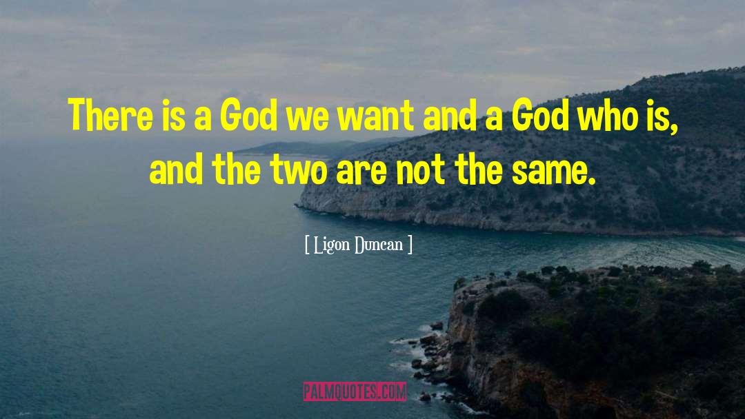 Ligon Duncan Quotes: There is a God we