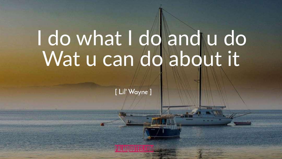 Lil' Wayne Quotes: I do what I do
