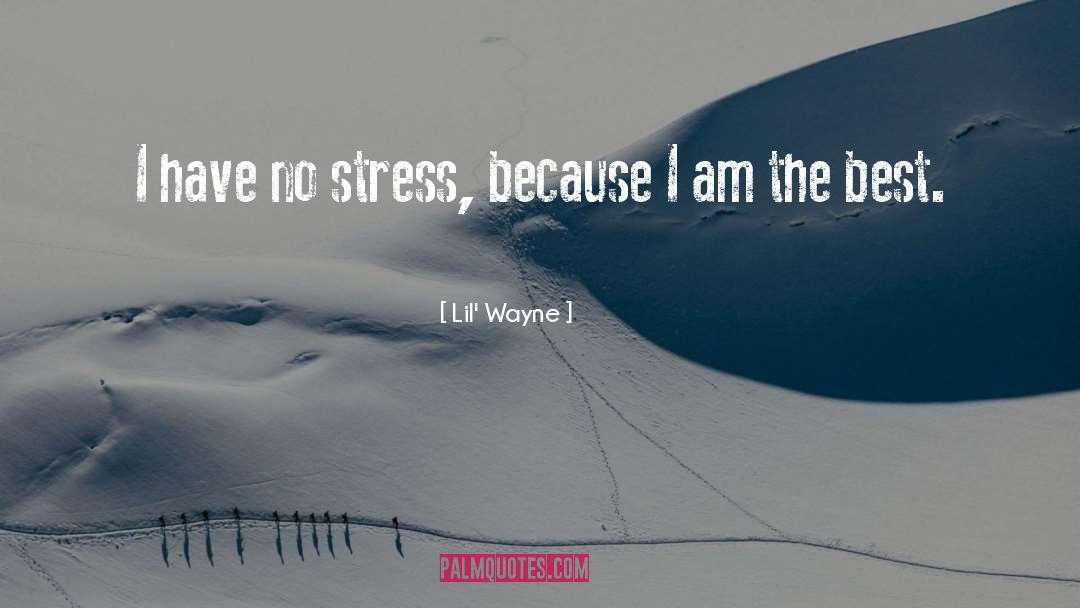 Lil' Wayne Quotes: I have no stress, because