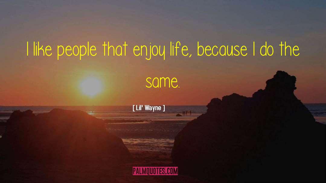 Lil' Wayne Quotes: I like people that enjoy