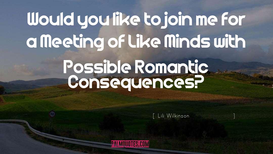 Lili Wilkinson Quotes: Would you like to join