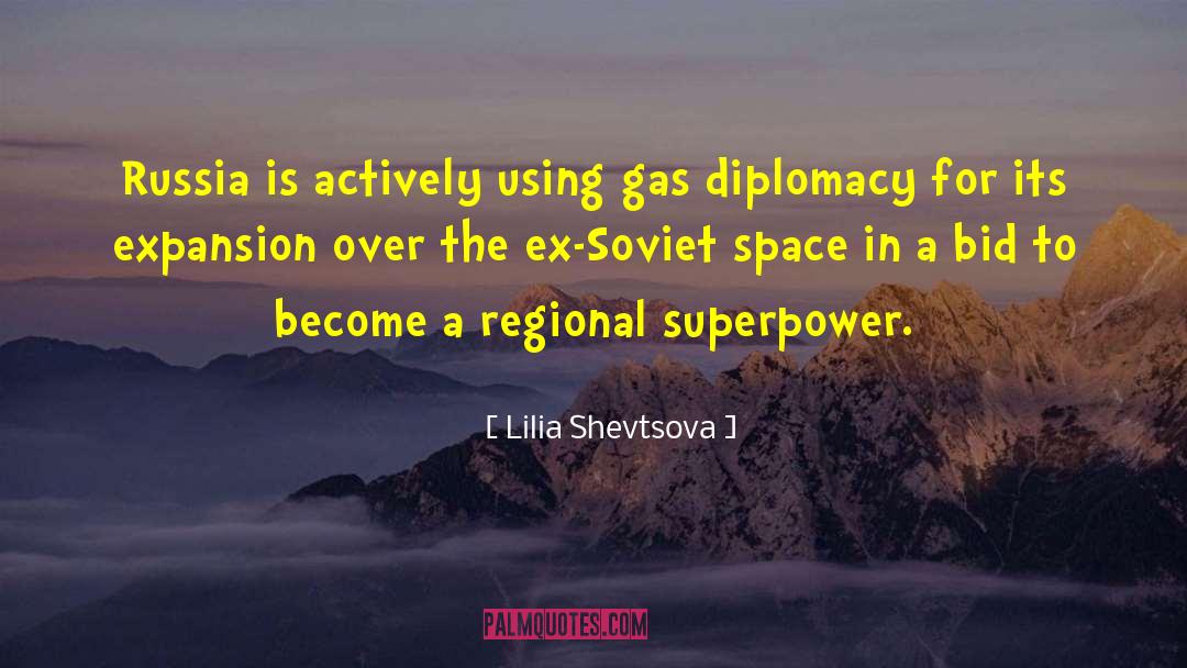 Lilia Shevtsova Quotes: Russia is actively using gas